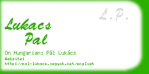lukacs pal business card